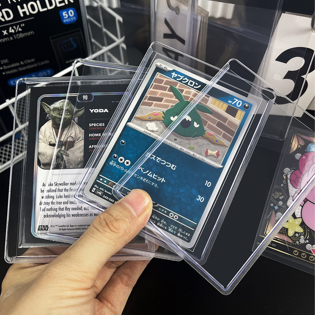 Archivalpro Clear Hard PP Plastic Toploader Card Holders Luxury Rigid TCG Trading Card Protector Custom Logo Photocard Storage
