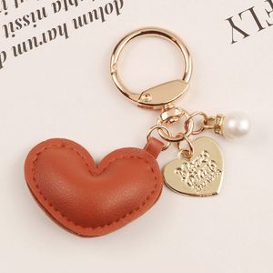 Cute Leather Keychains Car Heart Shape Leather <b>Key</b> <b>Rings</b> Car <b>Key</b> Holder Heart <b>Key</b> Chains Car Purse Bag Charms Pendant Keychain - Product Image 6