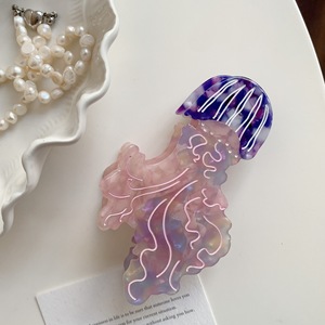 Pinza de Pelo con Diseño de Medusa, Accesorios Creativos YHJ con Animales Marinos, Pinza de Pelo Personalizada de Acetato - Product Image 5