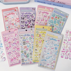 Pegatinas de cristal 3D para decoración DIY, pegatinas decorativas guka, dibujos animados bonitos - Product Image 3