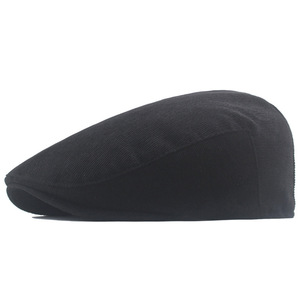 Bérets en velours côtelé pour hommes, style <span class=keywords><strong>français</strong></span>, bérets pointus vintage britanniques élégants pour hommes, vente en gros - Product Image 1