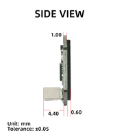 Módulo de Sensor de Huellas Dactilares Semiconductor Capacitivo Ultrafino S80RT con 50 Plantillas e Interfaz UART para Sistemas de Control de Acceso