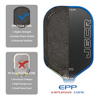 Honolulu J6CR Wärmepressgepresster High-Bounce 5. Generation Schaumkern CFC Carbon 230g 16mm Dicke Pickleball-Schläger