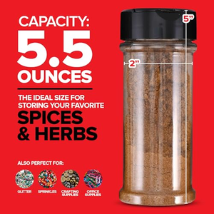 Offre Spéciale – Pot Carré Transparent Vide de 120 ml pour Herbes et Condiments, Bouteille Distributrice d'Épices en Verre de 4 oz - Product Image 3
