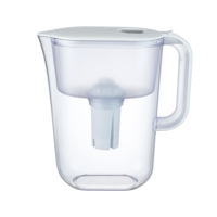 Pichet Purificateur d'Eau Sain pour la Maison, Bouilloire Manuelle en Plastique Sans BPA 2,5 L, Pichet Purificateur d'Eau Hydrogénée