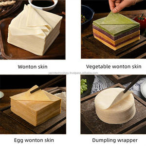 เครื่องห่อแป้งเครื่องทำแผ่นเกี๊ยวอัตโนมัติสายการผลิตเชิงพาณิชย์ - Product Image 3