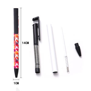 50 Bolígrafos de Metal para Sublimación DIY con Envoltura Termoencogible, Personalizables con Logotipo, Regalos de Plástico y Goma para Teléfono, Ming Yang - Product Image 1