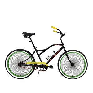 Custom color single speed adult 26 cruiser bicycle cheap beach cruiser bike with chopper bar