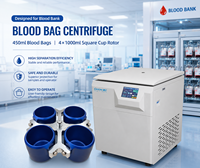 Centrífuga vertical de suelo CenLee para bolsas de sangre de 450 ml, con rotor oscilante de 4000 ml, cuerpo de acero, para grandes cantidades