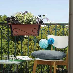 Ensemble de supports pour plantes de balcon en métal, 40, 50, 60 cm, support pour pot de fleurs en fer noir pour usage extérieur - Product Image 5