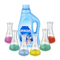 Dosettes de lavage jetables IKEDA Produits chimiques quotidiens Liquide de détergent à lessive Oem pour vêtements Formule améliorée par la lumière du soleil