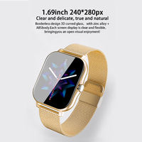 Reloj Inteligente BFAG T10 Ultra Barato, Original de China, Serie S9 9, Smartwatch T10 Ultra 2 con Linterna para Mujer