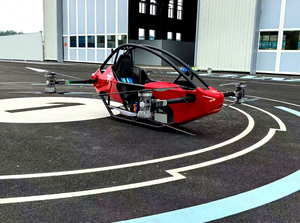 Nouvelle voiture électrique volante, ultralégère, alimentée par batterie, aéronef eVTOL en fibre de carbone, avec pilote automatique, pour la mobilité urbaine et le transport de passagers - Product Image 3