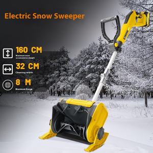 Balayeuse à <span class=keywords><strong>neige</strong></span> industrielle de petite taille universelle, à pousser à la main, pliable, portable, batterie au lithium, moteur sans balais, 21V, garantie 1 an - Product Image 3