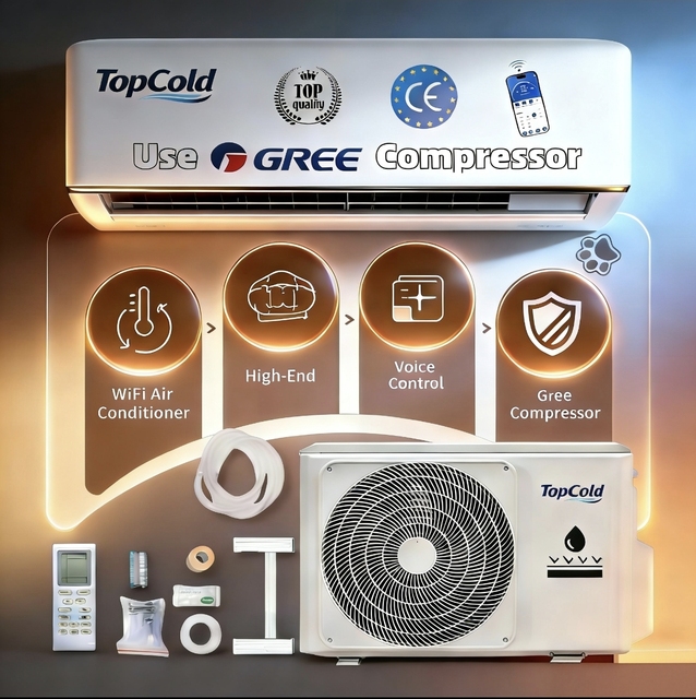 Gree Compressor Option Split Air Conditioner 12000-24000 BTU Advanced Technology AC Unit Reliable