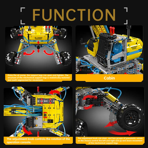 Mal King 17060 1392Pcs <span class=keywords><strong>Engineering</strong></span> Serie All-Terrain Graafmachine Truck Auto Bakstenen Model Technisch Educatief Speelgoed Festival Cadeau - Product Image 6