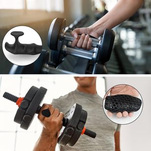 Sollevamento pesi per uomini e donne in Silicone impugnatura a mano palestra di sollevamento pesi antiscivolo manopole per allenamento in palestra ed esercizio - Product Image 3