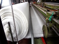 Géotextile non tissé HDPE PP industriel noir et blanc, anti-âge, écologique, résistant à la déchirure, pour la protection des pentes, personnalisable
