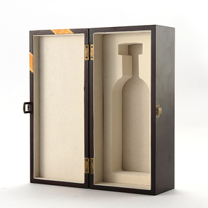 กล่องเก็บของไม้สี่เหลี่ยมสีดำทันสมัยพร้อมล็อกสำหรับห่อของขวัญทนทานและประหยัดพื้นที่การพิมพ์ดิจิตอล - Product Image 2