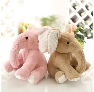 Atacado Barato Recheado Bebê Dormindo Personalizado Soft Elephant Plush Toy