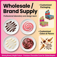 Cornets de crème glacée, biscuits croustillants fourrés au chocolat, mini-pains fourrés à la fraise, bonbons fantaisie en vrac, OEM pour distributeurs YOLODUCK