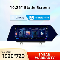 Reproductor de coche Android de 10.25 pulgadas estilo Blade para BMW Serie 3/4 F30 con pantalla dividida, navegación GPS, 4G LTE y DSP