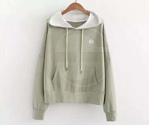 2020 Winter Design Wholesale Stylish Men's Custom Logo Plain Hoodie with Thin String - Product Image 1