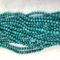 Perles rondes en howlite turquoise en vrac pour la fabrication de bijoux