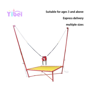 Petit trampoline de <span class=keywords><strong>fitness</strong></span> intérieur/extérieur, équipement de saut à l'élastique unique pour enfants, attraction de parc d'attractions, aire de jeux extérieure - Product Image 5
