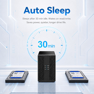 <span class=keywords><strong>Caja</strong></span> Externa <span class=keywords><strong>de</strong></span> Aluminio para SSD, Carcasa para <span class=keywords><strong>Disco</strong></span> <span class=keywords><strong>Duro</strong></span> <span class=keywords><strong>de</strong></span> 2.5 y 3.5 Pulgadas, PM JBOD RAID 1 RAID 0, con Velocidad <span class=keywords><strong>de</strong></span> 5Gbps - Product Image 5