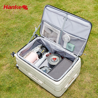 Valise multifonctionnelle pour le camping 26 pouces Grands sacs à bagages Valise à roulettes rigide