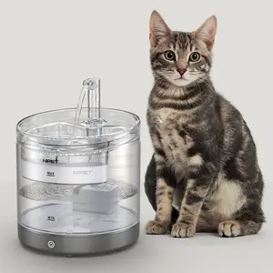2024 New 5000mAh Battery Operated Cat Water Dispenser USB Charging Wireless Automatic Cat Water Fountain