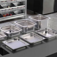 Buphex Bac Gastronorm Européen 2/3-20mm en Acier Inoxydable SS201 pour Buffets Hôtels & Restaurants - Vente Chaude