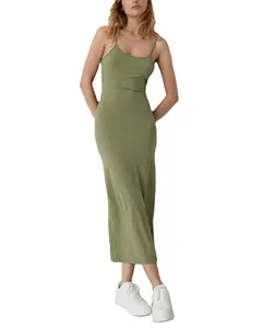 Ladies Party Silk Bodycom Backless Sexy Slip Dress Casual Elegant Wholesale Fashion Jersey Midi Dresses Women