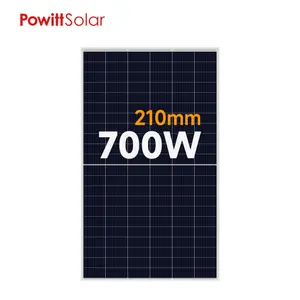 Panel Solar monocristalino, certificado TUV/CE de media célula, 670W, 680W, 700W, 30 años de garantía, venta al por mayor de China