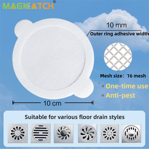 Magicatch Confezione da 10 Coperchi per Scarichi Durevoli a 16 Maglie, Ecologici, Monouso, Anti-insetti, Impermeabili con Adesivo per Scarichi e Lavelli - Product Image 2