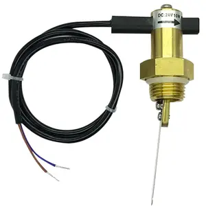 Brass Copper ON OFF Control Flow Switches 1/2 Inch Liquid Flow Switch 10w 50w Paddle Type Water Flow Switch