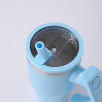 Gobelet isotherme en acier inoxydable 30oz 40oz avec poignée rotative, tasse de voyage portable, bouteille réutilisable – Meilleures ventes