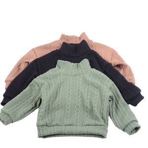 Custom Logo Little Baby <b>Top</b> High Collar Wool Pullover Tracksuit for Boys and Girls Soft Babys Tank <b>Top</b> Design - Product Image 6