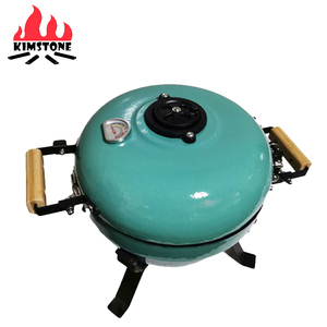Mini Kamado 12 Pollici, Griglia Portatile Facile da Trasportare, per Campeggio, Pesca, Casa e Giardino, <span class=keywords><strong>BBQ</strong></span> in Acciaio Smaltato e <span class=keywords><strong>Ghisa</strong></span>, per 2-3 Persone - Product Image 3