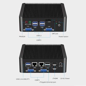 3G/4G LTE IOT Industrial Mini <strong>PC</strong> Intel Celeron J4125 Dual Nic RJ45 RS232/RS485 COM Dual 4K <strong>Fanless</strong> Computer Windows 11 Pro 8xUSB - Product Image 5