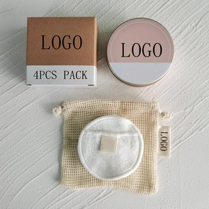 Rondes en <span class=keywords><strong>coton</strong></span> personnalisées pour le visage, tampons démaquillants doux et réutilisables, ensemble de soins de la peau pour tous types de peau, chiffon de nettoyage <span class=keywords><strong>lavable</strong></span> pour le visage - Product Image 4