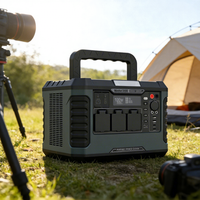 En stock : Station d'alimentation portable 2000W avec compresseur d'air, batterie LiFePO4, charge solaire et charge sans fil