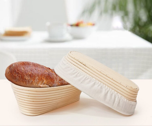 Rattan Bread Proof ing Basket Set Runde 10 ''Sauerteig Proof ing Basket für Brothers tel lungs werkzeuge Zubehör - Product Image 5