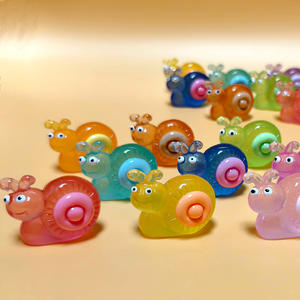 Luminous Snail Desktop Creative Landscape Car Decoration Resin DIY <b>Accessories</b> <b>Cute</b> Snail Mobile Phone <b>Accessories</b> - Product Image 1