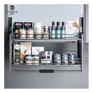 Novedosa <span class=keywords><strong>Cesta</strong></span> de Almacenamiento Extraíble y Ajustable de Gran Popularidad para Instalar en Gabinetes de <span class=keywords><strong>Cocina</strong></span> con Amortiguación - Product Image 5