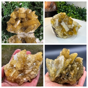 Vente en gros CrystalHola : Magnifique cluster de quartz jaune brillant sculpté en barite rare, artisanat minéral Feng Shui, idéal pour les cadeaux parfaits - Product Image 5
