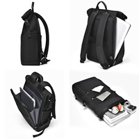 Sac à dos professionnel pour ordinateur portable, grande capacité, en tissu Oxford imperméable, à rabat supérieur, idéal pour les voyages d'affaires urbains, directement de l'usine