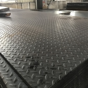 Q235 A36 Placa de piso de patrón de caída de lágrima de hoja de acero al carbono laminado en caliente con resistencia al deslizamiento de diamante - Product Image 3
