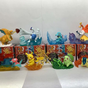 Figurine de dessin animé, 8 styles, Pikachu, Mewtwo, squirt, figurine d'action, vente en gros, <span class=keywords><strong>2021</strong></span> - Product Image 3